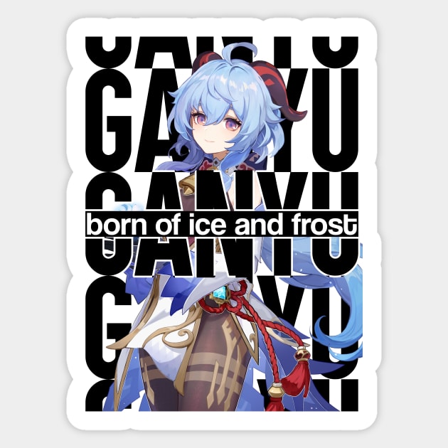 GANYU: born of ice and frost Genshin Impact Sticker by chris28zero